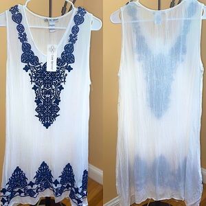 ~BEAUTIFUL AND AIRY SWIMSUIT COVERUP WITH EMBROIDERY!!~ CUTE OPTIONS